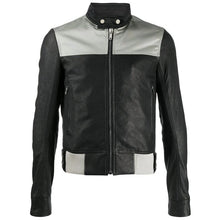 Men’s Slim Fit Black Leather Biker Jacket